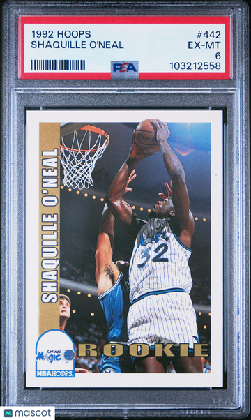 1992 Hoops Shaquille O'Neal #442 PSA 6