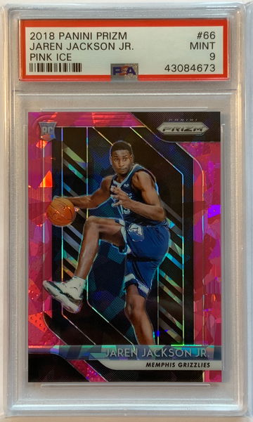 2018-19 Prizm Jaren Jackson Jr. Pink Ice Rookie PSA 9
