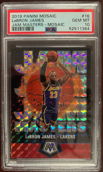 2019 Panini Mosaic LeBron James Jam Masters - Mosaic PSA 10 Gem Mint