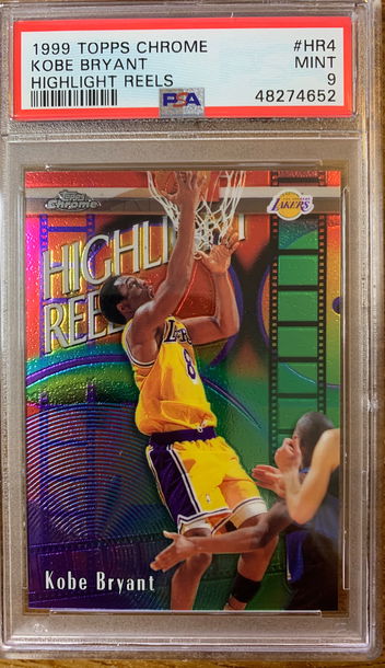 Kobe Bryant 1999 Topps Chrome #HR4 PSA 9