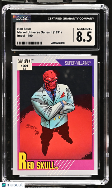 1991 Impel Marvel Universe Series II Red Skull #90 CGC 8.5