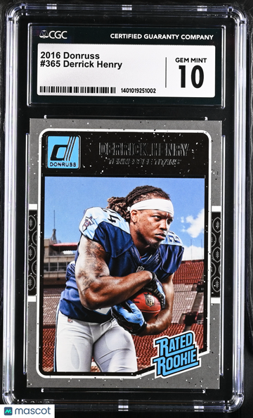 2016 Donruss Derrick Henry #365 Rookie CGC 10