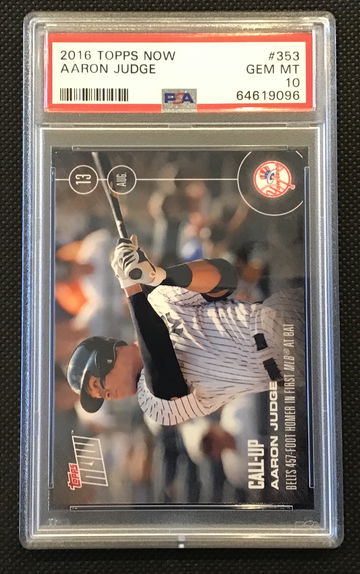 2016 Topps Now Aaron Judge #353 PSA10