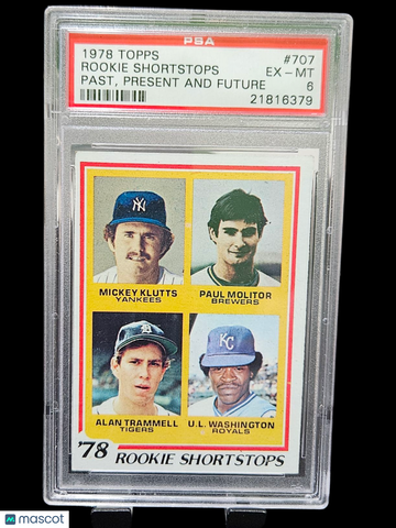 1978 Topps Rookie Shortstops #707 Past, Present And Future PSA 6