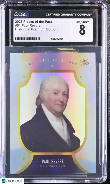 2023 Pieces of the Past Paul Revere #51 Historical Premium Edition CGC 8