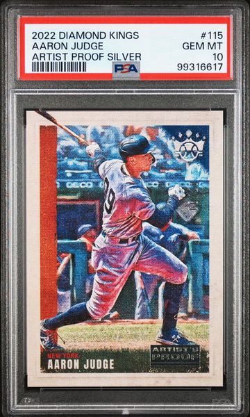 2022 Panini Diamond Kings Artist Proof Silver Aaron Judge #115 /99 PSA 10