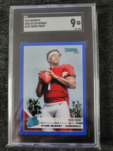 Kyler Murray Donruss rated rookie blue