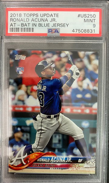 Ronald Acuna Jr 2018 Topps Update PSA 9 MINT RC #US250