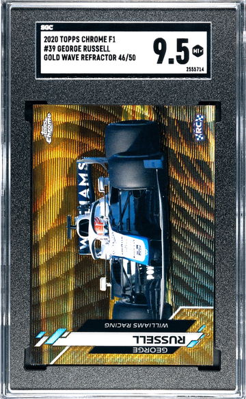 2020 Topps Chrome George Russell Rookie RC Car Gold Wave Refractor /50 Auto Mercedes  Formula 1 F1 SGC 9.5