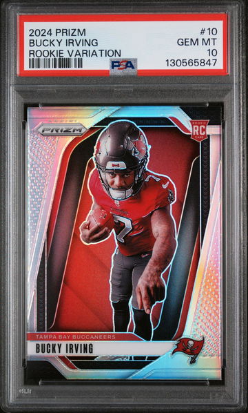 2024 Panini Prizm Rookie Variation Bucky Irving #10 PSA 10