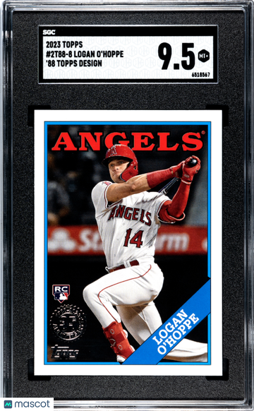 2023 Topps Logan O'hoppe #2T88-8 '88 SGC 9.5