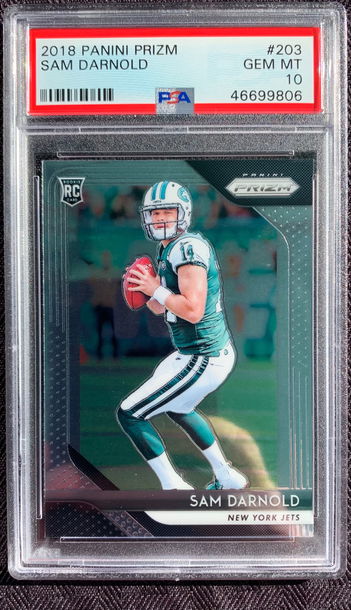 2018 Prizm Sam Darnold PSA 10 Gem Mint!