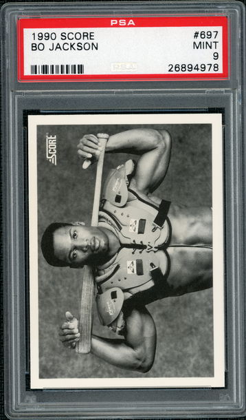 BO JACKSON   -  1990 Score 697  (PSA 9)