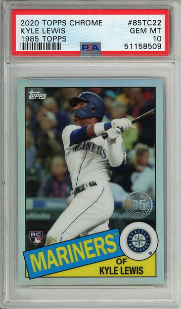 Kyle Lewis 2020 Topps Chrome 1985 Topps #85TC-22 PSA 10 Gem Mint Rookie RC! 8509