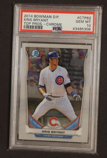 2014 Bowman Draft Pick Chrome Top Prospects Kris Bryant #CTP62 PSA 10