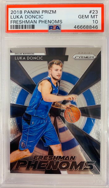 2018 Prizm Rookie Freshman Phenoms LUKA DONCIC PSA 10 RC Dallas Mavericks