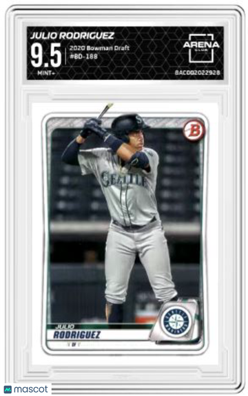 2020 Bowman Draft Julio Rodriguez #BD-188 Arena Club 9.5