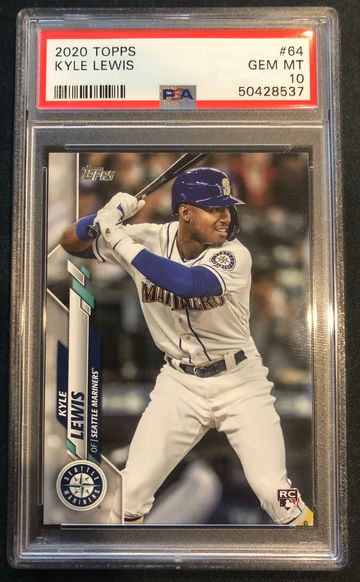 2020 Topps Kyle Lewis #64 RC Rookie Card PSA 10 GEM MINT