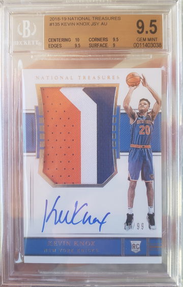 2018-19 National Treasures RPA Kevin Knox 