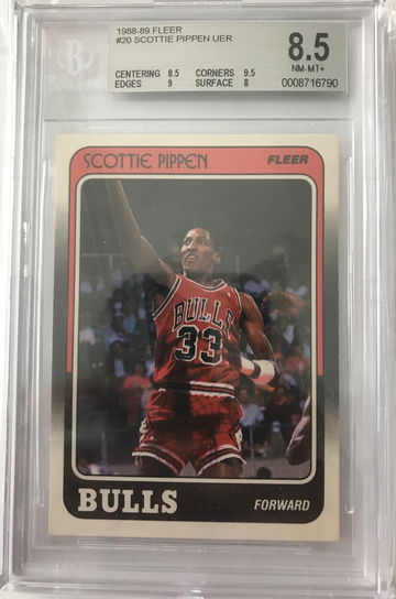 1988 Scottie Pippen Fleer RC BGS