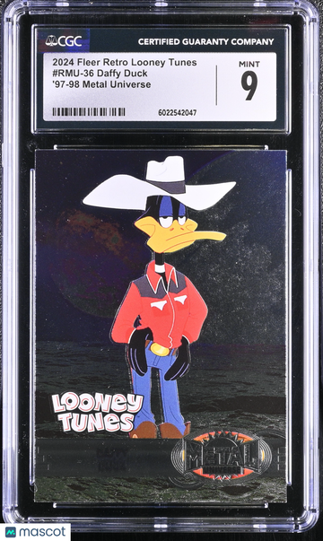 2024 Other Non-Sports Retro Looney Tunes Daffy Duck #RMU-36 '97-98 Metal Universe CGC 9