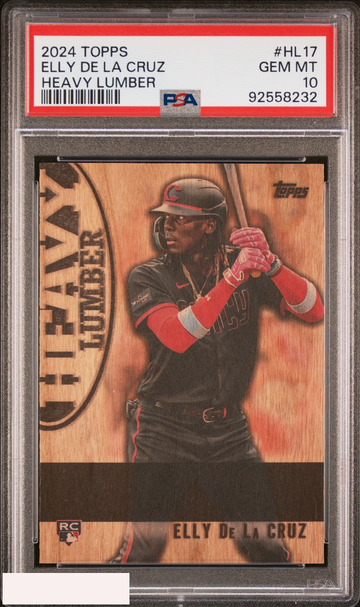 2024 TOPPS HEAVY LUMBER ELLY DE LA CRUZ #HL17 ROOKIE RC REDS PSA 10 GEM MT