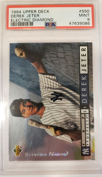 1994 Upper Deck Derek Jeter Electric Diamond PSA 9