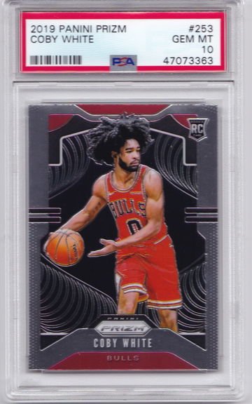 Coby White 2019 Prizm PSA 10 