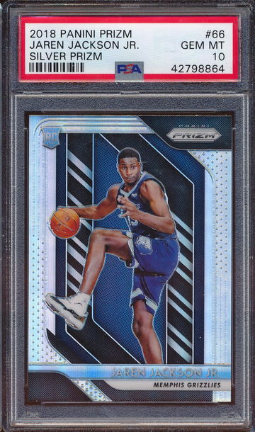 2018 Panini Prizm Jaren Jackson Jr. Silver Prizm Rookie PSA 10