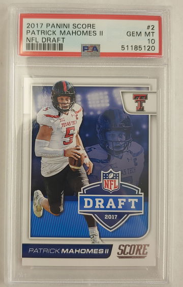 2017 Score Patrick Mahomes PSA 10 