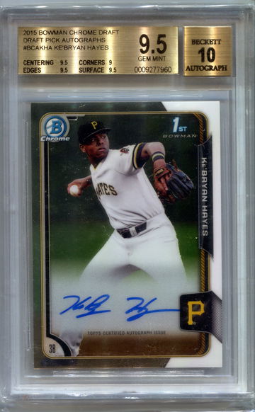 Ke'bryan Hayes Bowman chrome auto 9.5/10