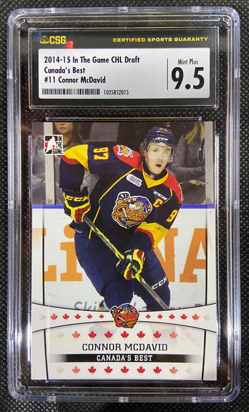 2014-15 ITG Connor McDavid CHL Draft Canada's Best CSG 9.5 Low POP!!