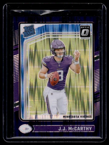2024 Panini Donruss Optic Green Velocity J.J. McCarthy #235 RC