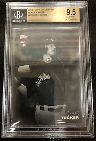 2019 Topps On Demand Kyle Tucker Black & White Rookie Card #62 BGS 9.5