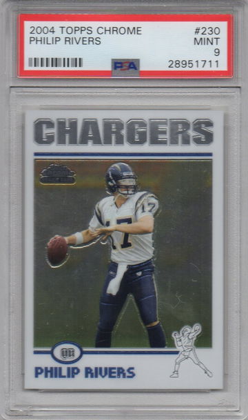 2004 Topps Chrome #230 Philip Rivers PSA 9 Mint