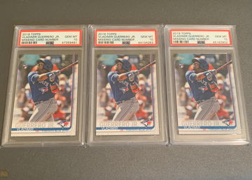 2019 Topps Vlad JR NNO PSA 10 LOT x3