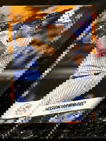 2024 Topps Big League JASSON DOMINGUEZ RC Rookie ELECTRIC ORANGE NY Yankees