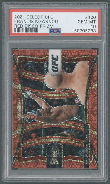 2021 Panini Select #120 Red Disco /199 Francis Ngannou PSA 10