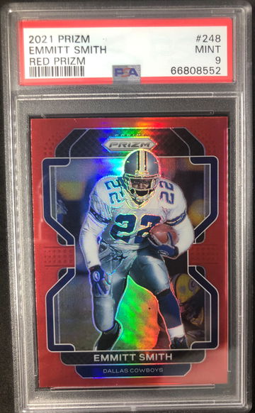 2021 Panini Prizm Emmitt Smith #248 Red PSA 9