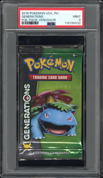 2016 Pokemon Usa, Inc. Generations Foil Pack Venusaur Foil Pack PSA 9