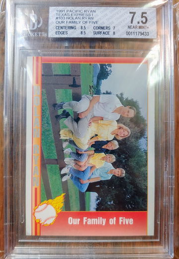 1991 Pacific Ryan Texas Express Nolan Our Family of Five BGS 7.5
