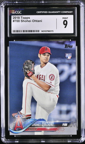 2018 TOPPS SHOHEI OHTANI #700 CGC 9 BS.E1.04