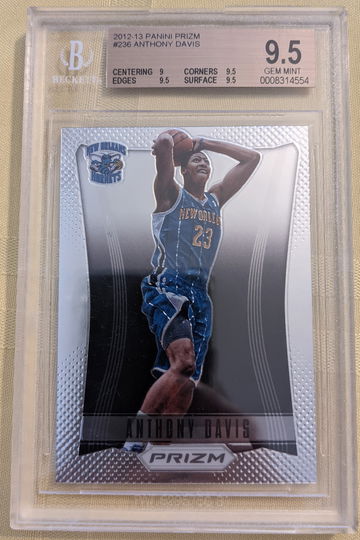 2012 Prizm anthony davis bgs 9.5