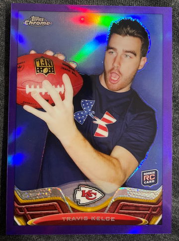 2013 Topps Chrome Travis Kelce Rookie Purple /499