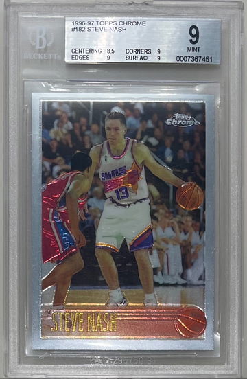 Steve Nash 2006-07 topps chrome rc rookie bgs 9