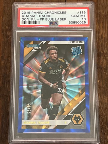 2019 Chronicles Adama Traore Press Proof Blue Laser #189 