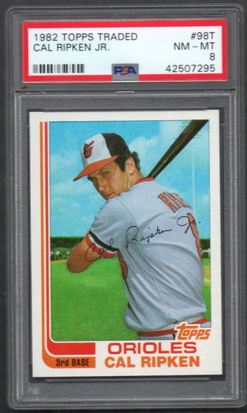 Cal Ripken Jr.  1982 Topps Traded RC #98T   PSA 8