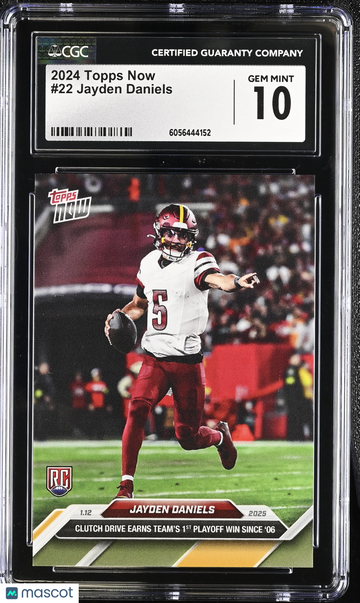 2024 Topps Now Jayden Daniels #22 CGC 10