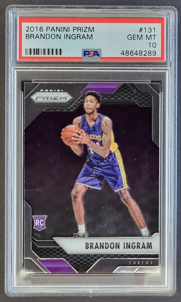 2016 Brandon Ingram Panini Prizm PSA 10 RC Rookie Card