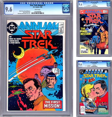 STAR TREK ANNUALS #1-2-3 CGC 9.6 CURT SWAN PETER DAVID DAN JURGENS 1985-1988